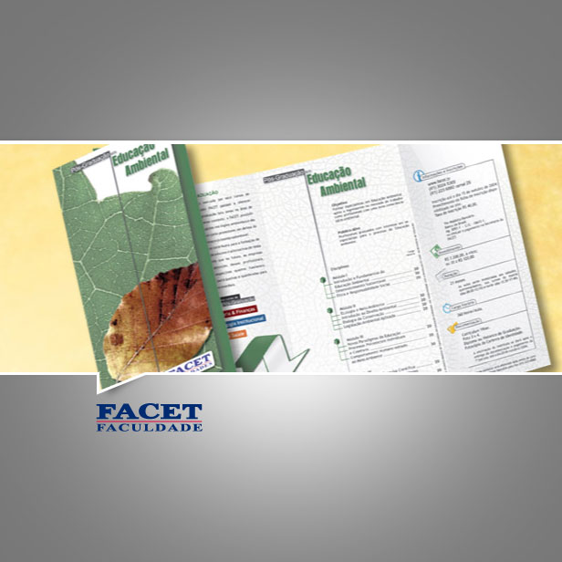 Promocionais - Folder FACET Educação Ambiental